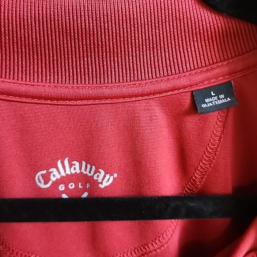 Callaway Red Performance Polo Shirt - Picture 2 of 3